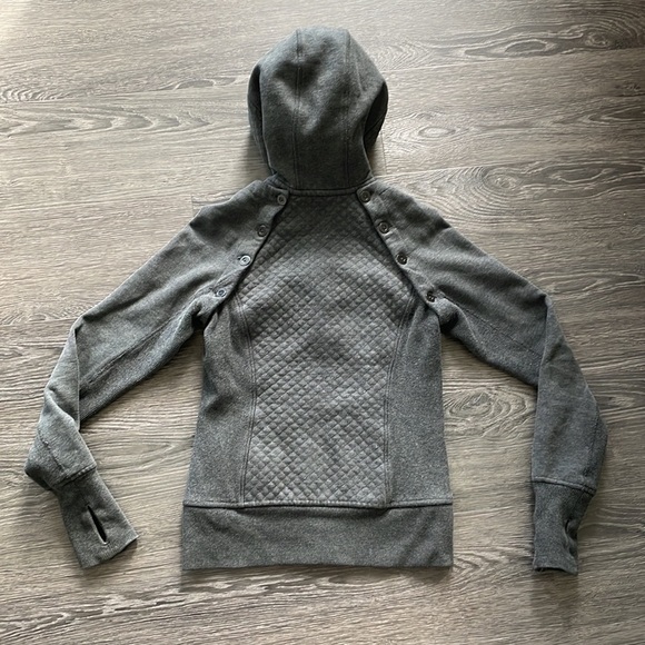 Sz2*Rare*Lululemon Special Edition Scuba hoodie detachable sleeves deep coal EUC - Picture 9 of 16